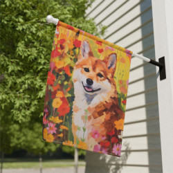 Abstract Shiba Inu Dog in A...