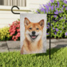 Shiba Inu Dog in the Snow Winter Scene Garden & House Flag Banner