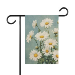 Spring Daisies Garden & House Flag Banner