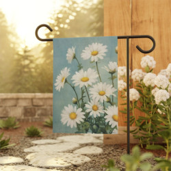 Spring Daisies Garden & House Flag Banner