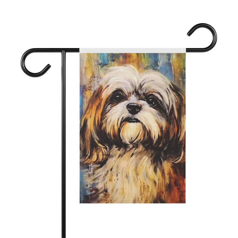 Shih Tzu Garden & House Flag Banner