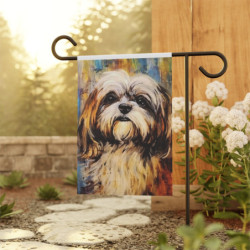 Shih Tzu Garden & House Flag Banner