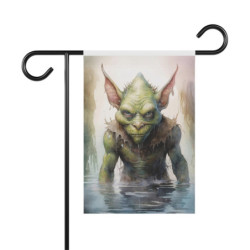 Evil Goblin Garden & House Flag Banner