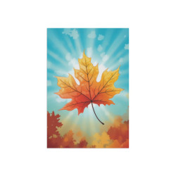 Fall Maple Leaf Garden & House Flag Banner