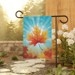 Fall Maple Leaf Garden & House Flag Banner