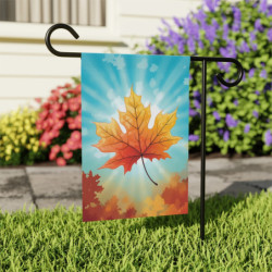 Fall Maple Leaf Garden & House Flag Banner