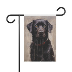 Black Labrador Retriever Garden & House Flag Banner