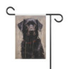 Black Labrador Retriever Garden & House Flag Banner