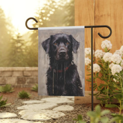 Black Labrador Retriever Garden & House Flag Banner