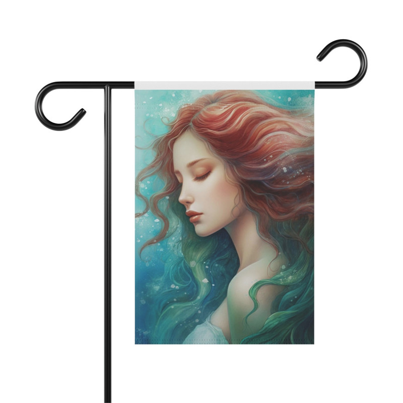 Beautiful Mermaid Garden & House Flag Banner