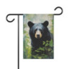 Black Bear Portrait Design Garden & House Flag Banner