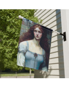 Pre-Raphaelite Damsel House and Garden Banners