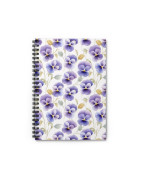 Spiral notebooks featuring our exclusive flower and flora designs.
